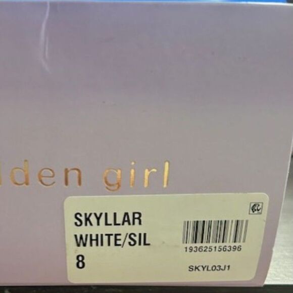 NIB Madden Girl Skyllar White and Silver Rhinestone Sneakers - Picture 7 of 7